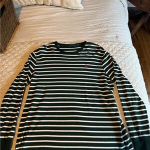 Polo by Ralph Lauren Green Striped Men's Shirt